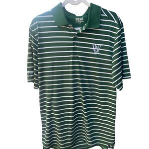 Men’s Ping Green Short Sleeve Polo Shirt Size Medium